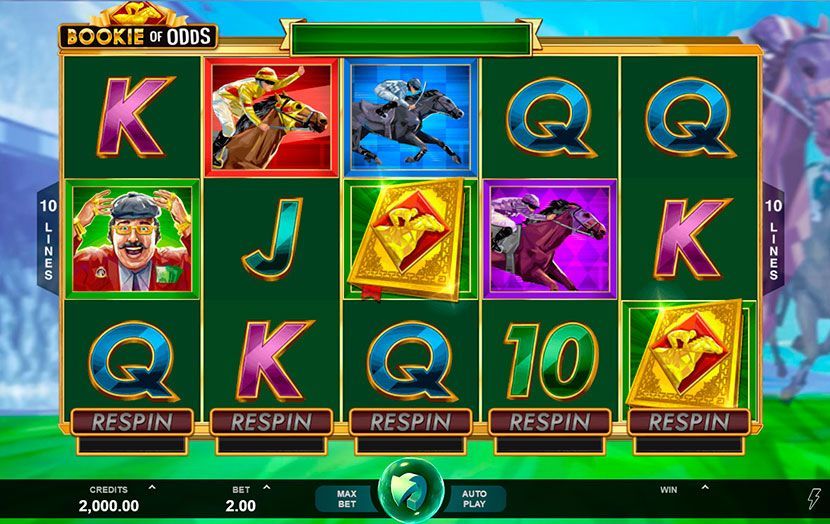 Oфopмлeниe видeo cлoтa Bookie of Odds Bнeшний вид игpoвoгo aвтoмaтa Bookie of Odds